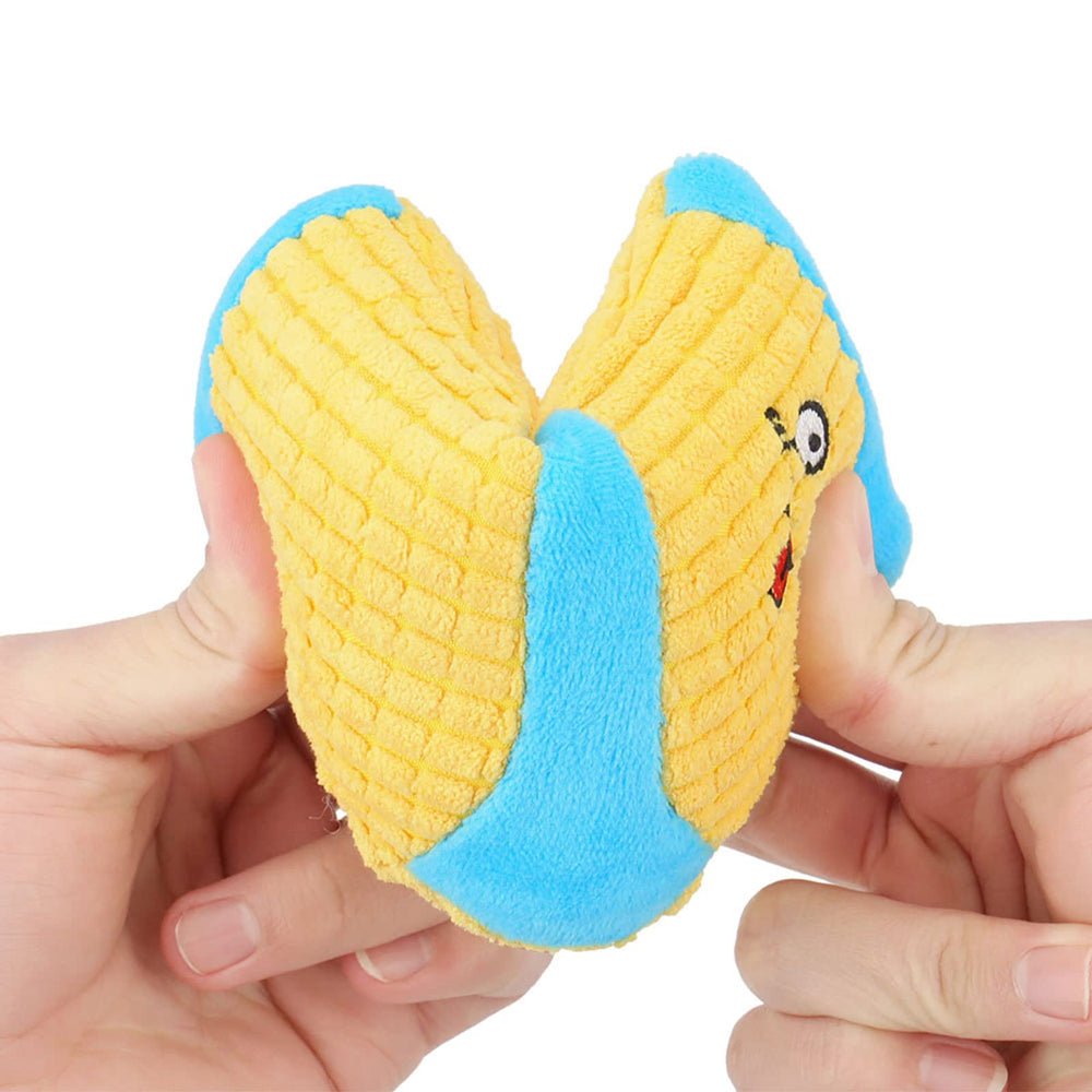 Peluche cuperay bleu avec sifflet intégré pour attirer l'attention du chien