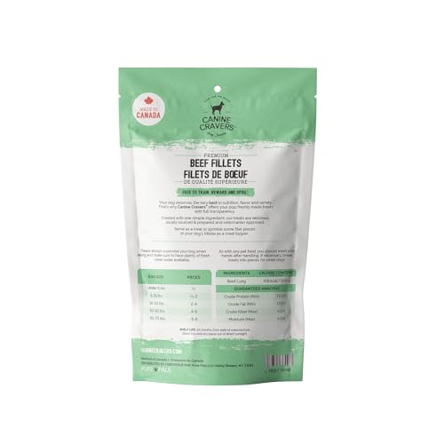 CURE FOR THE CRAVE CANINE CRAVERS – ingrédient unique boeuf, saveur authentique pour chiens difficiles
