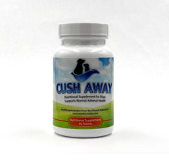 CushAway, bouteille de compléments pour chiens contre le Cushing.