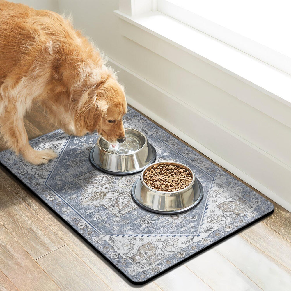 Cuslnox tapis alimentaire antidérapant; reste en place pour éviter les déplacements du bol.