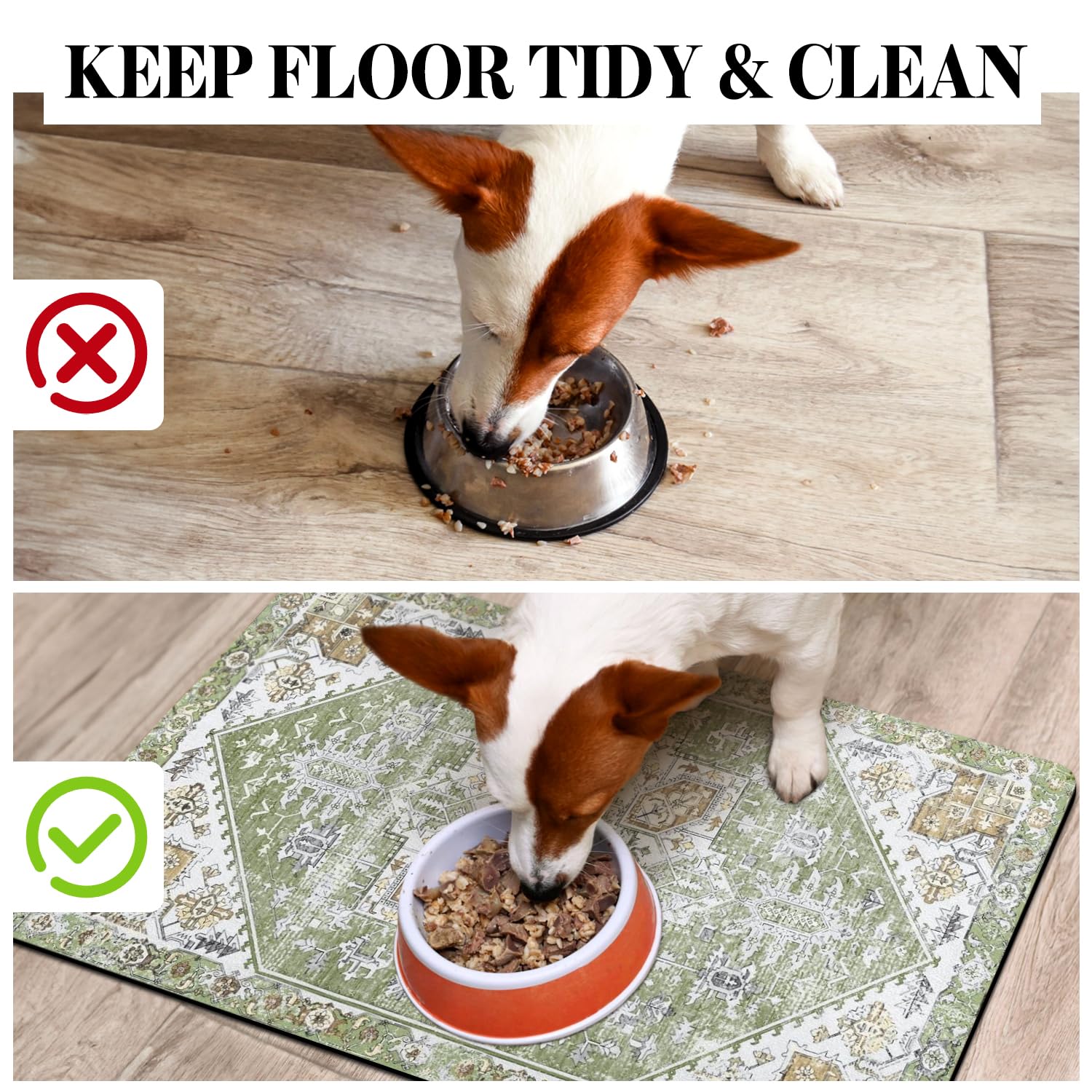 Cuslnox tapis-dos-antiderapant : base antidérapante qui reste en place.