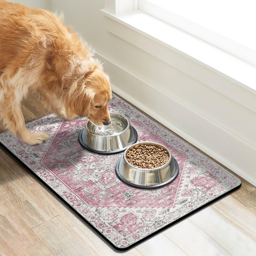 Tapis Cuslnox gamelle chien antidérapant reste en place