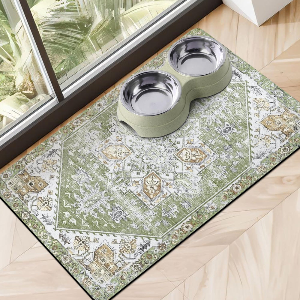 Cuslnox tapis-nourriture-absorption-rapide : absorption rapide et propreté autour de la gamelle.