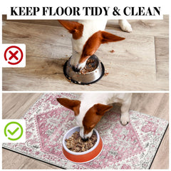 Tapis Cuslnox nourriture chat absorbant protège le sol