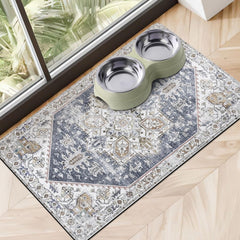 Cuslnox tapis-nourriture-chien-absorbant, absorption rapide sous bol.