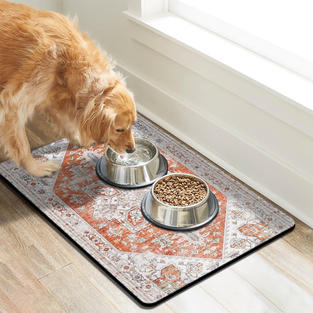Cuslnox tapis anti glissant pour chien, reste en place pendant le repas