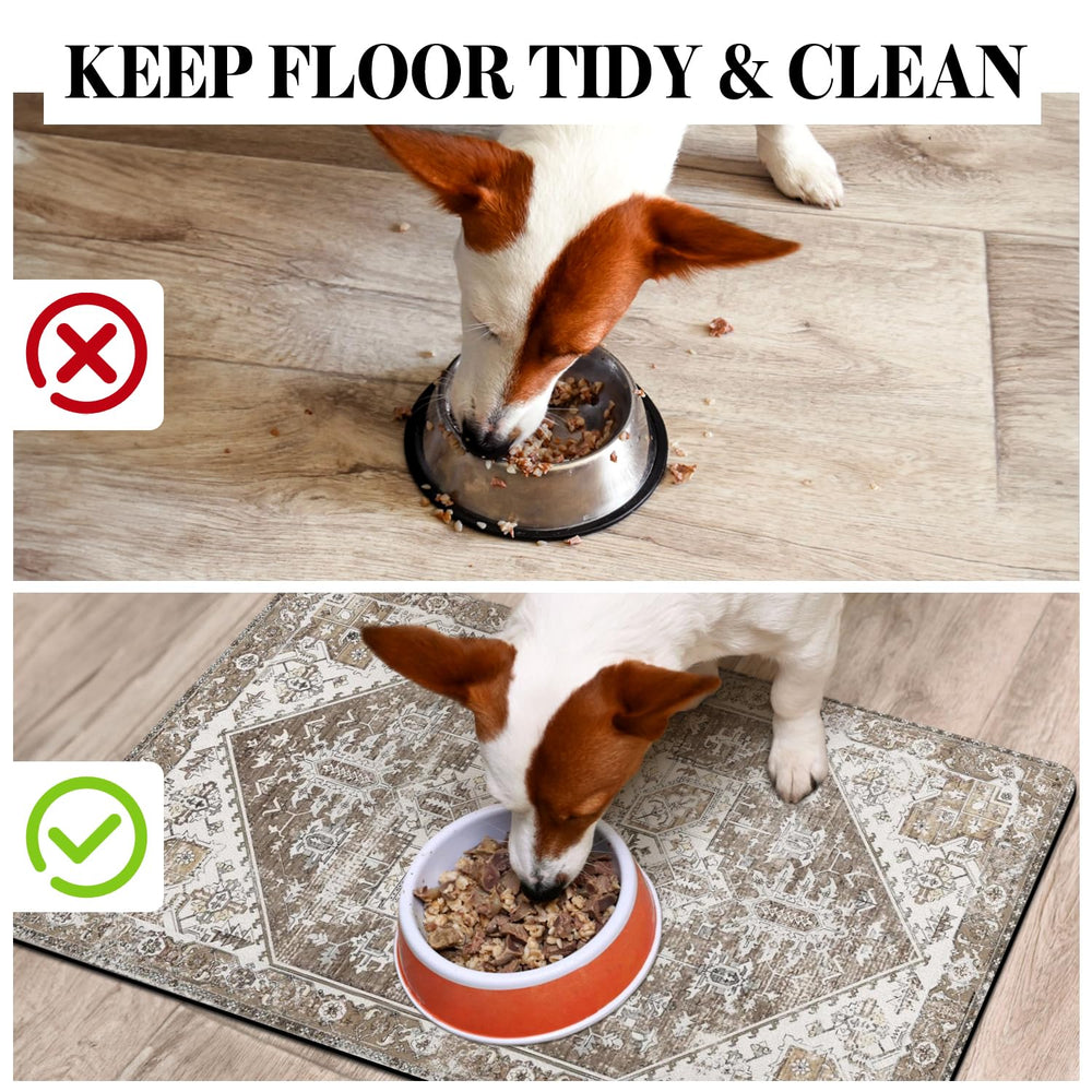 Tapis Cuslnox protège le sol des éclaboussures et des liquides.