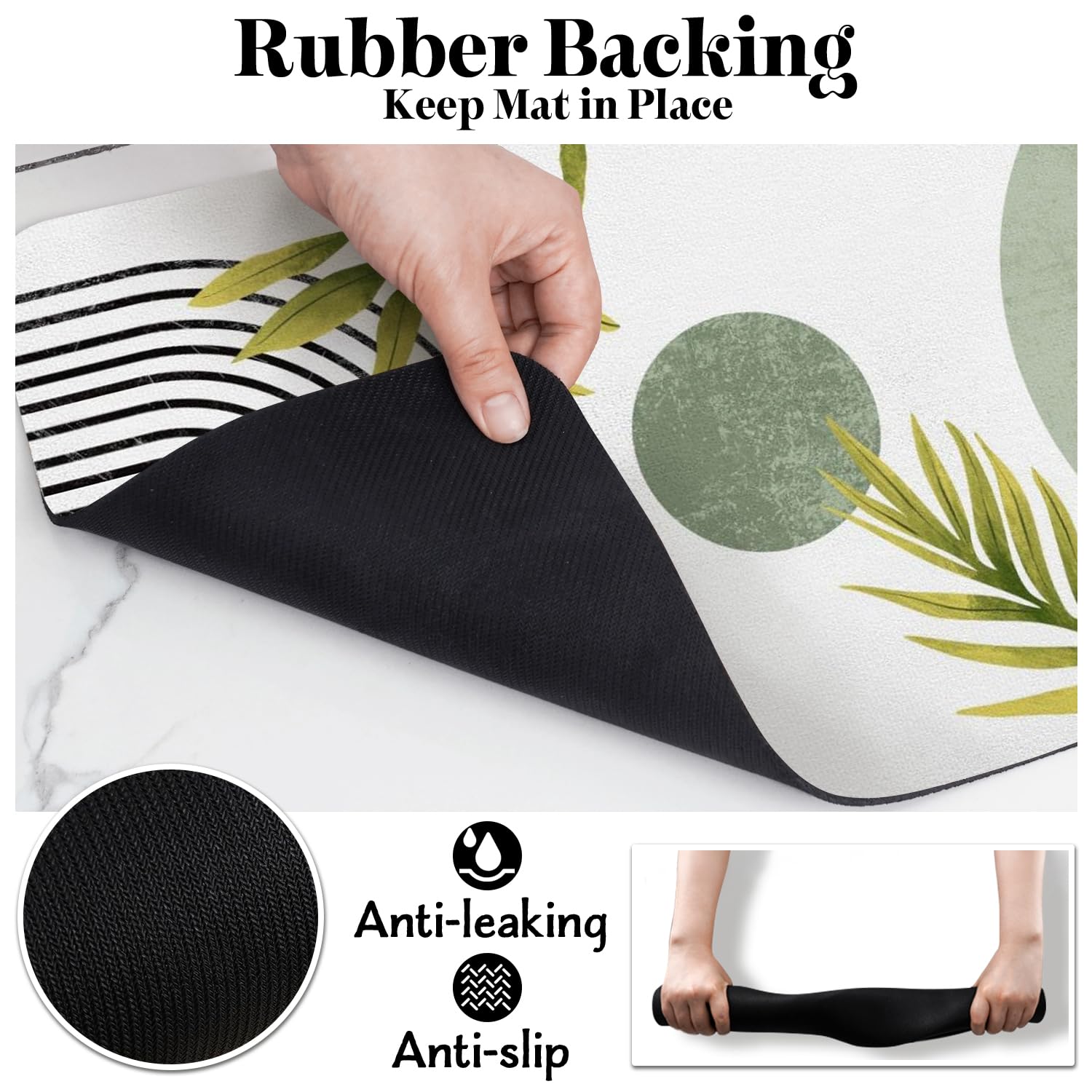 Cuslnox: tapis-roulable-stockage peut être roulé pour rangement et transport.