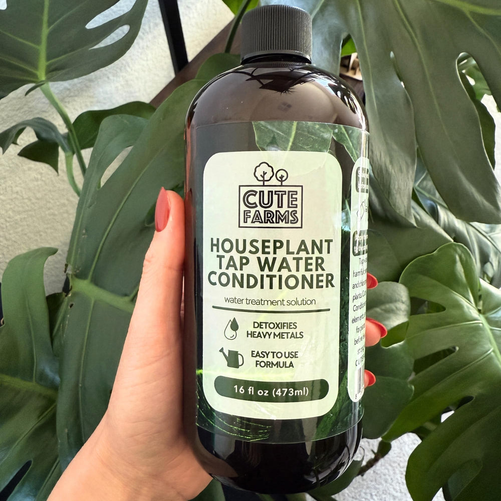 Cute Farms conditionneur eau – feuilles plus vibrantes et racines solides.
