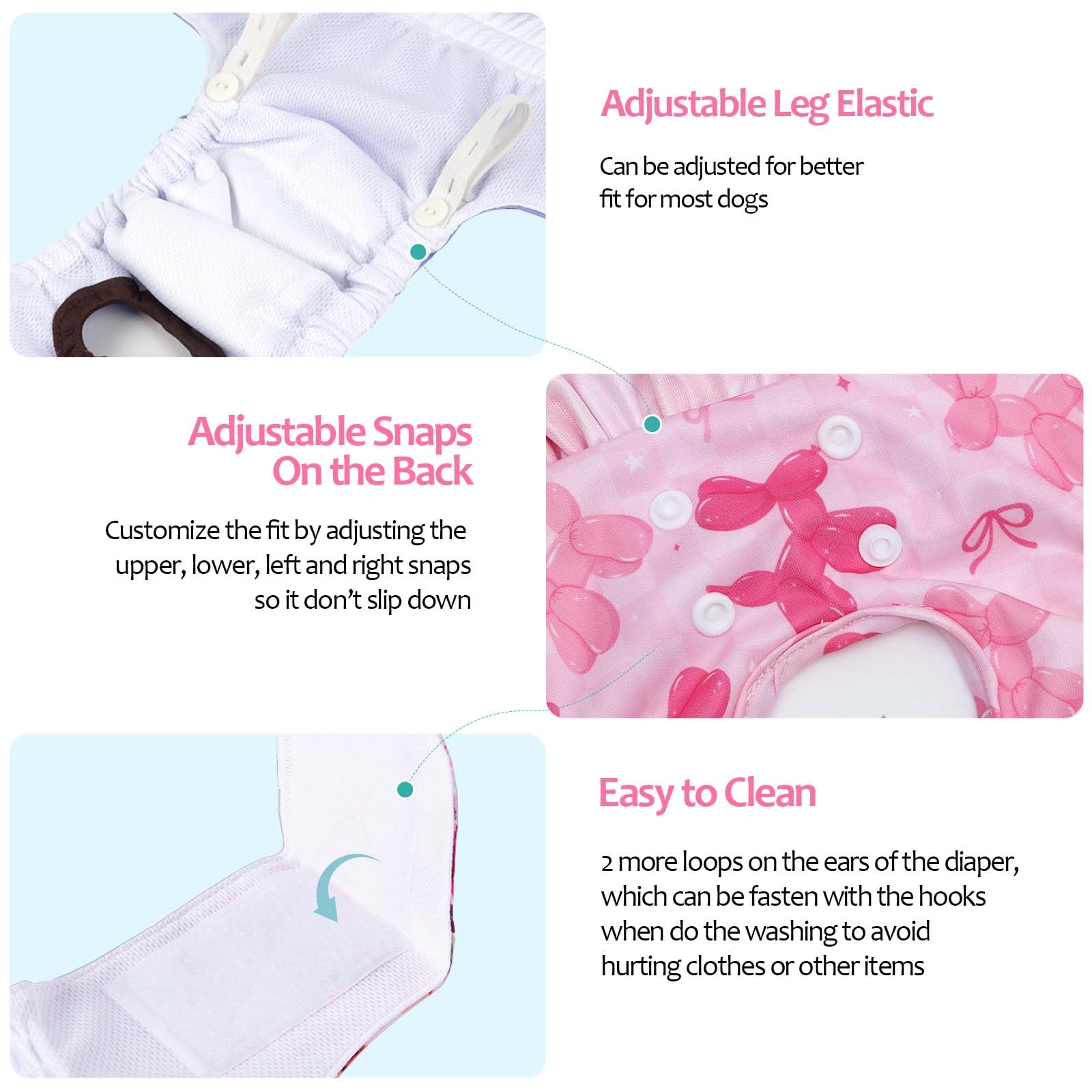 CuteBone doublure intérieure absorbante, maintien sec et confort.