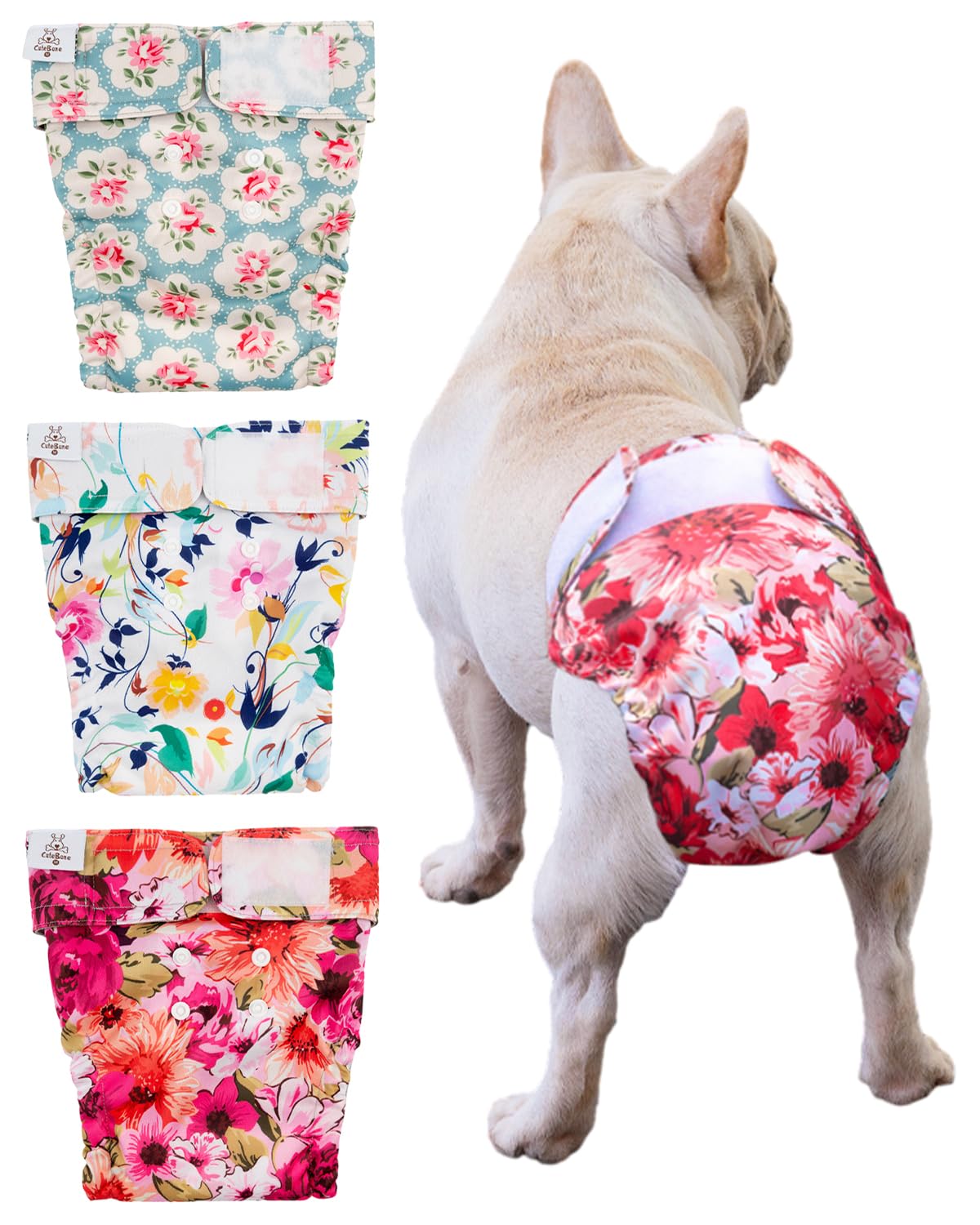 CuteBone couches chien sans trou queue dos, confort et protection contre les fuites.