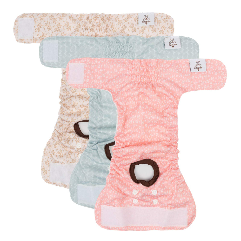 CuteBone couches pour chienne femelle – réutilisables et économiques, respectueuses de l'environnement.