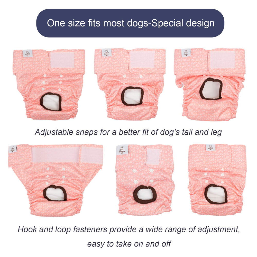 CuteBone couches pour chienne femelle – élastiques ajustables pour un maintien optimal.