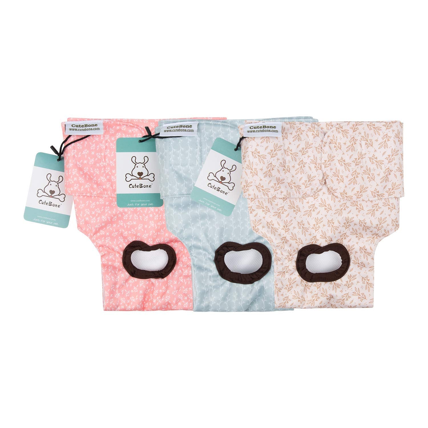 CuteBone couches pour chienne femelle – imperméables pour éviter les fuites à la maison.