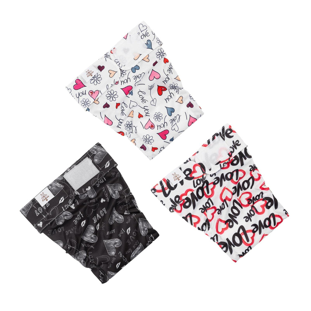 CuteBone couches chien femelle avec velcro reglable pour un ajustement sûr lors des sorties.