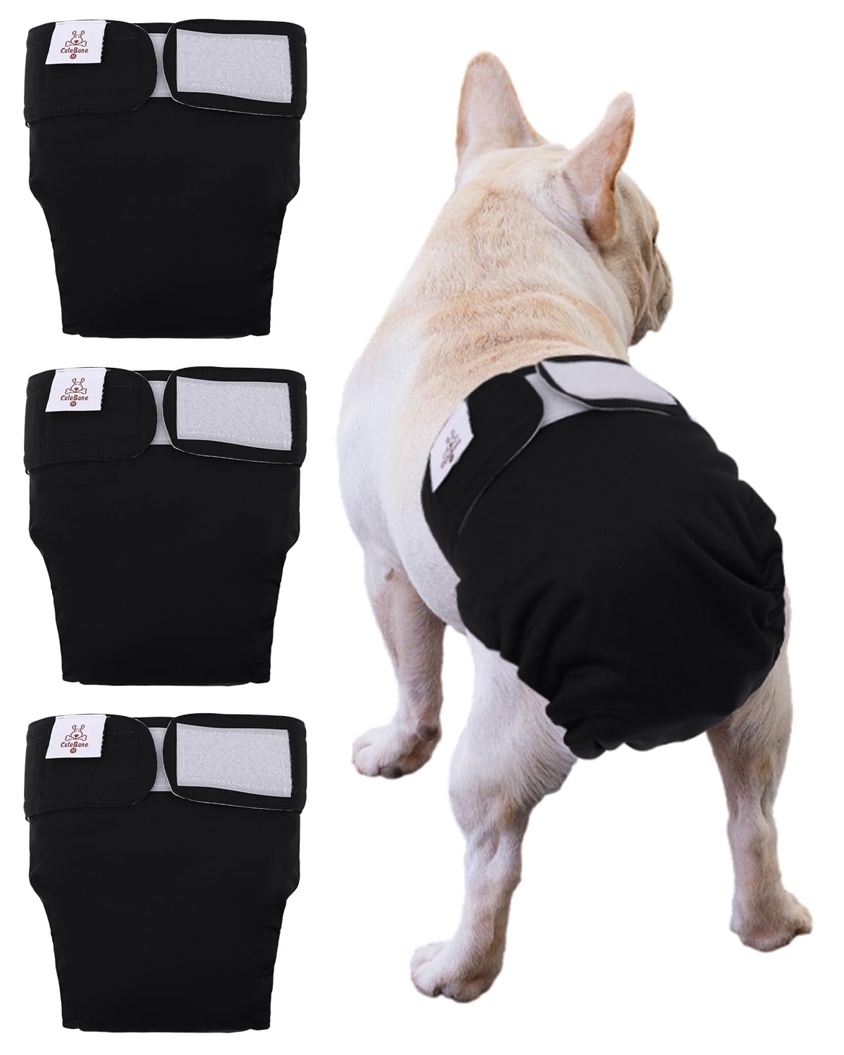 CuteBone protège les chiens femelles sans trou de queue avec le pack de 3.