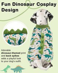 CuteBone pyjama dinosaure chien, velours cristal, douceur sur la peau et chaleur légère.