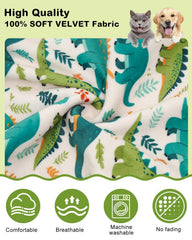 Ensemble pyjama dinosaure CuteBone, ajustement sûr et facile à enfiler.