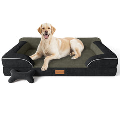 CWAWZ Jumbo Dog Bed avec mousse orthopédique pour grands chiens et soutien articulaire.