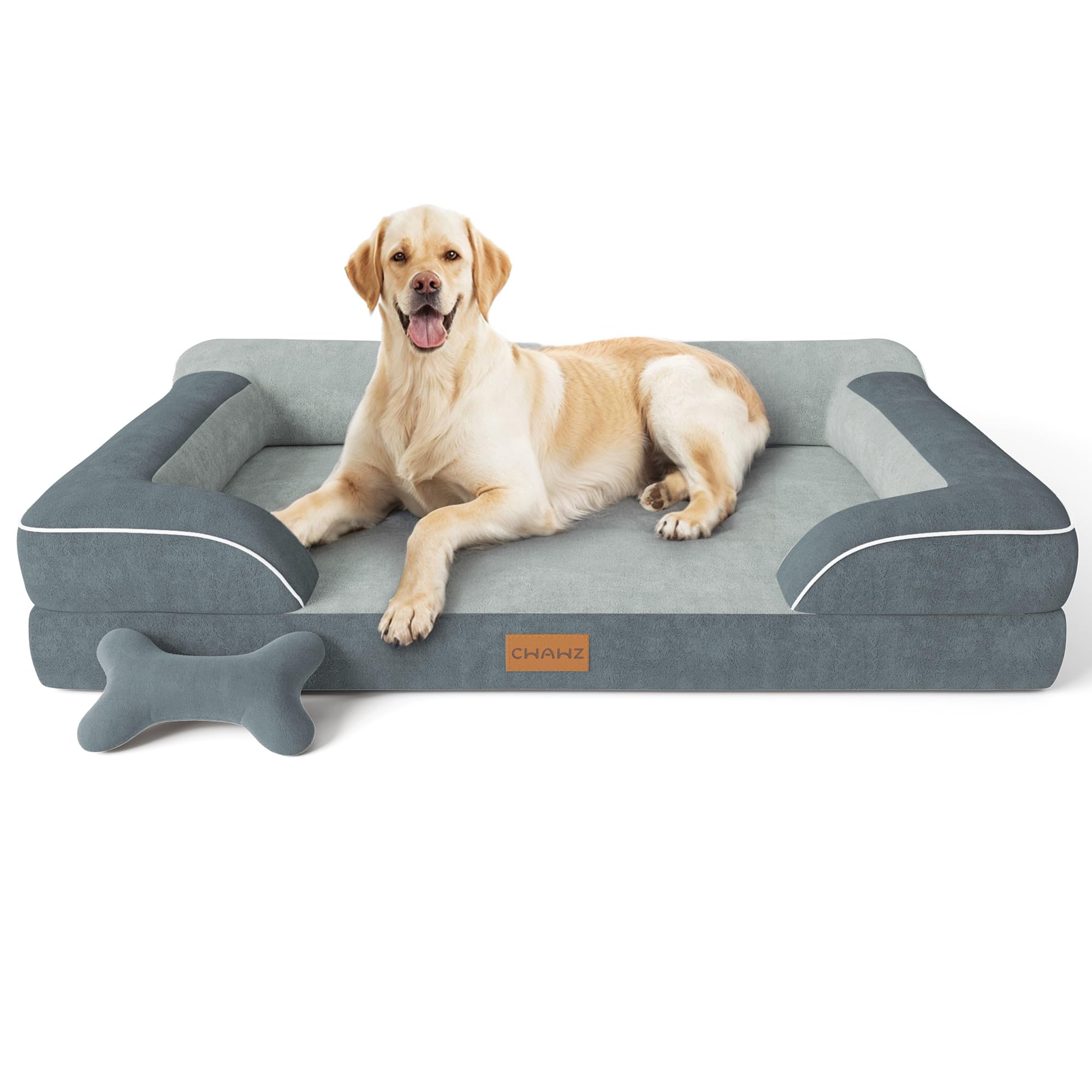 CWAWZ lit-chien extralarge orthopédique offrant un soutien doux pendant le repos.