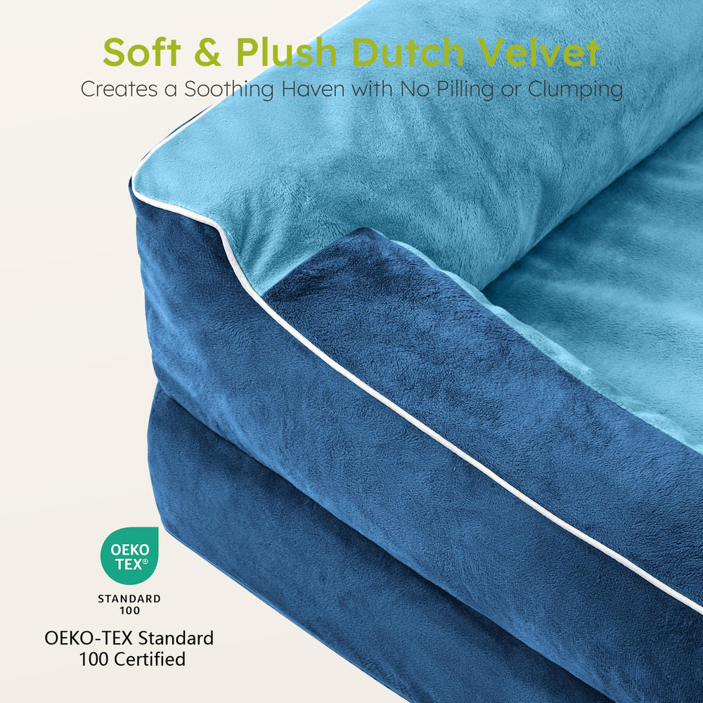 CWAWZ lit-chien-grand tissu certifié OEKO-TEX Standard 100 pour sécurité.
