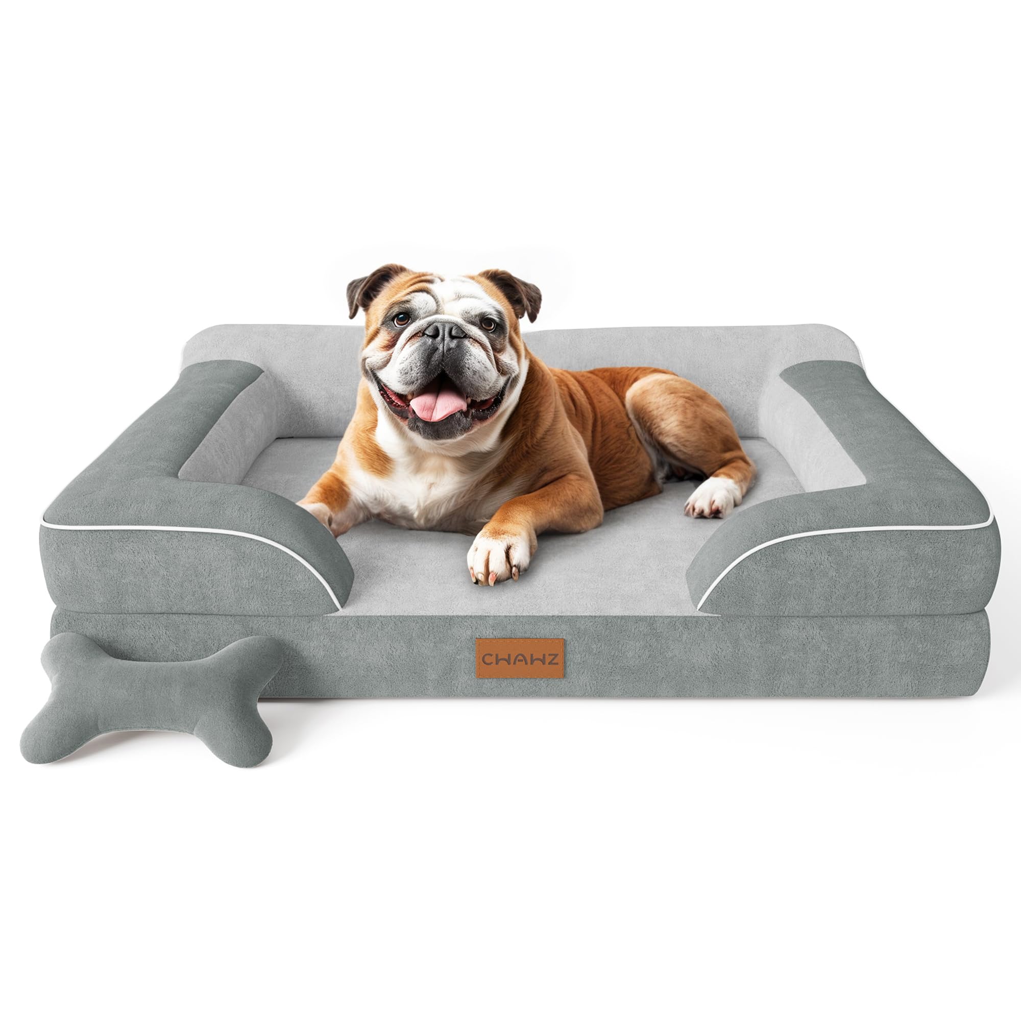 CWAWZ lit orthopedique grand chien avec gel refroidissant et soutien articulaire