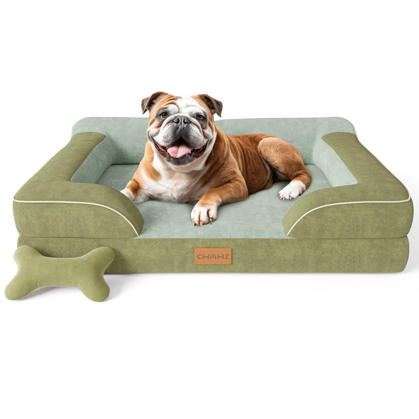 CWAWZ lit-chien orthopédique 36 pouces, soutien durable pour grands chiens.