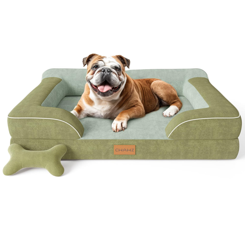 CWAWZ lit-chien orthopédique 36 pouces, soutien durable pour grands chiens.