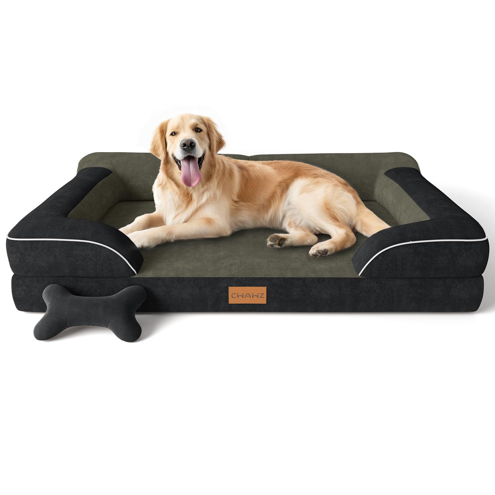 CWAWZ lit-chien-xlarge-orthopedique-memoire-gel – soutien articulations et repos apaisant.