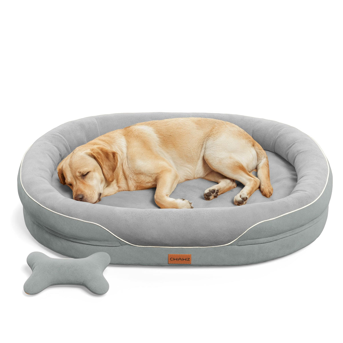 CWAWZ Jumbo lit orthopédique de 45 pouces avec bourrelets entourants, soutien enveloppant.