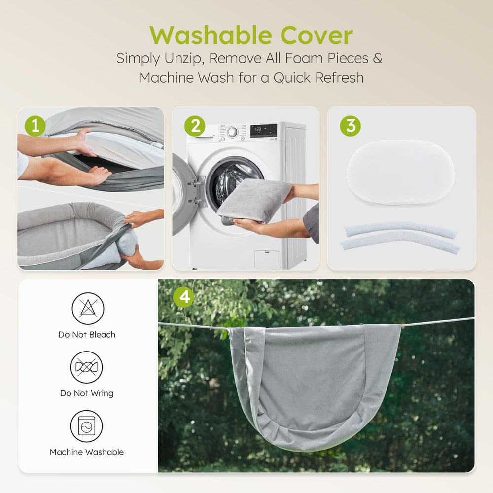 CWAWZ confort cocon pour chien avec bourrelets enveloppants.