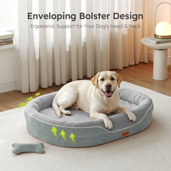 CWAWZ lit mémoire-gel pour chiens grand format offrant un confort frais et durable.