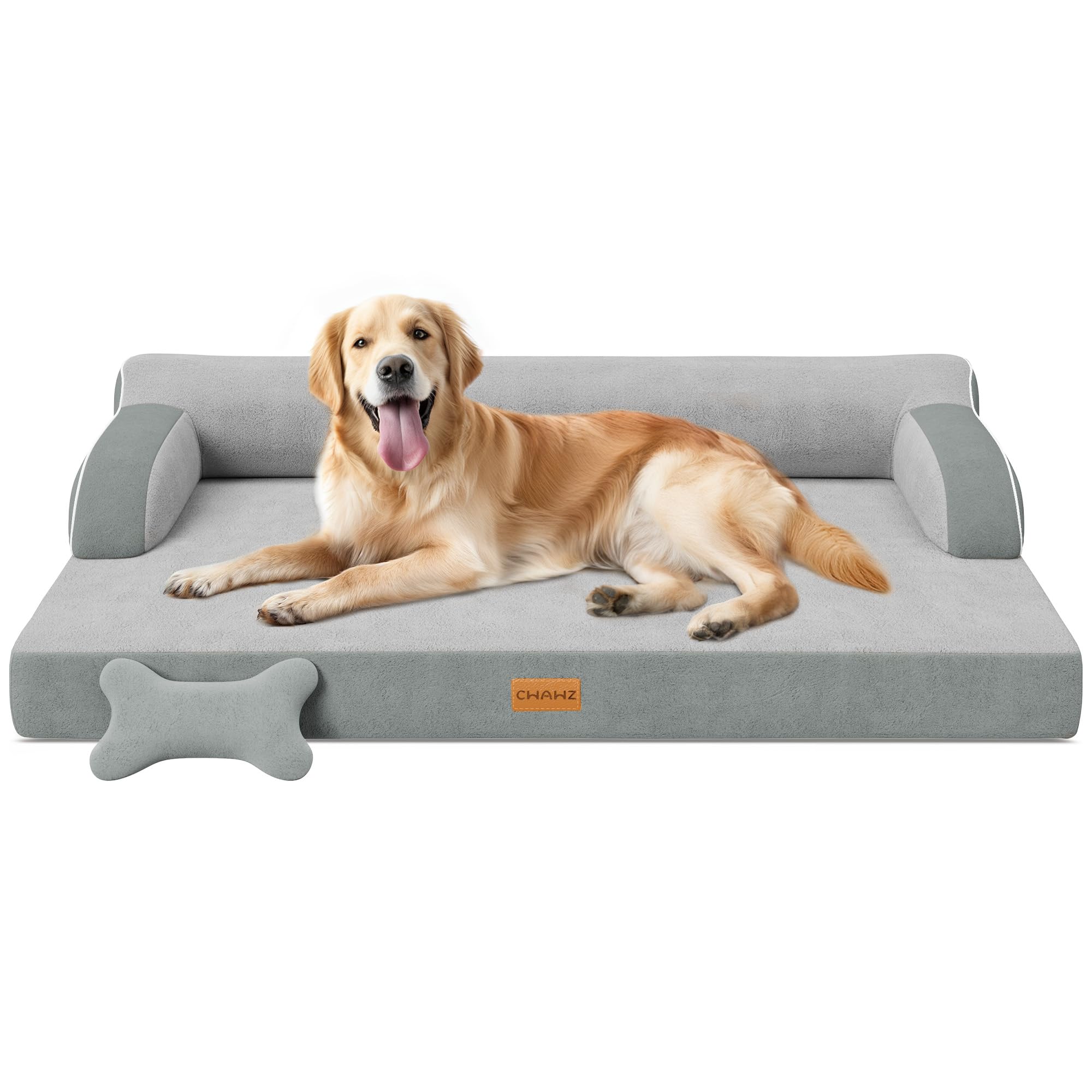 CWAWZ lit chien orthopedique: vue generale et espace XL pour grands chiens