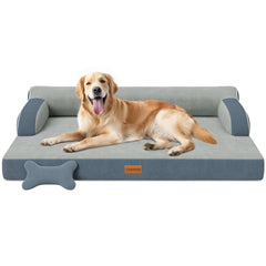 CWAWZ XL lit-chien orthopédique, soutien optimal pour les articulations.
