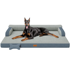 CWAWZ XXL lit orthopédique chien, base en nid d'abeille pour un soutien homogène