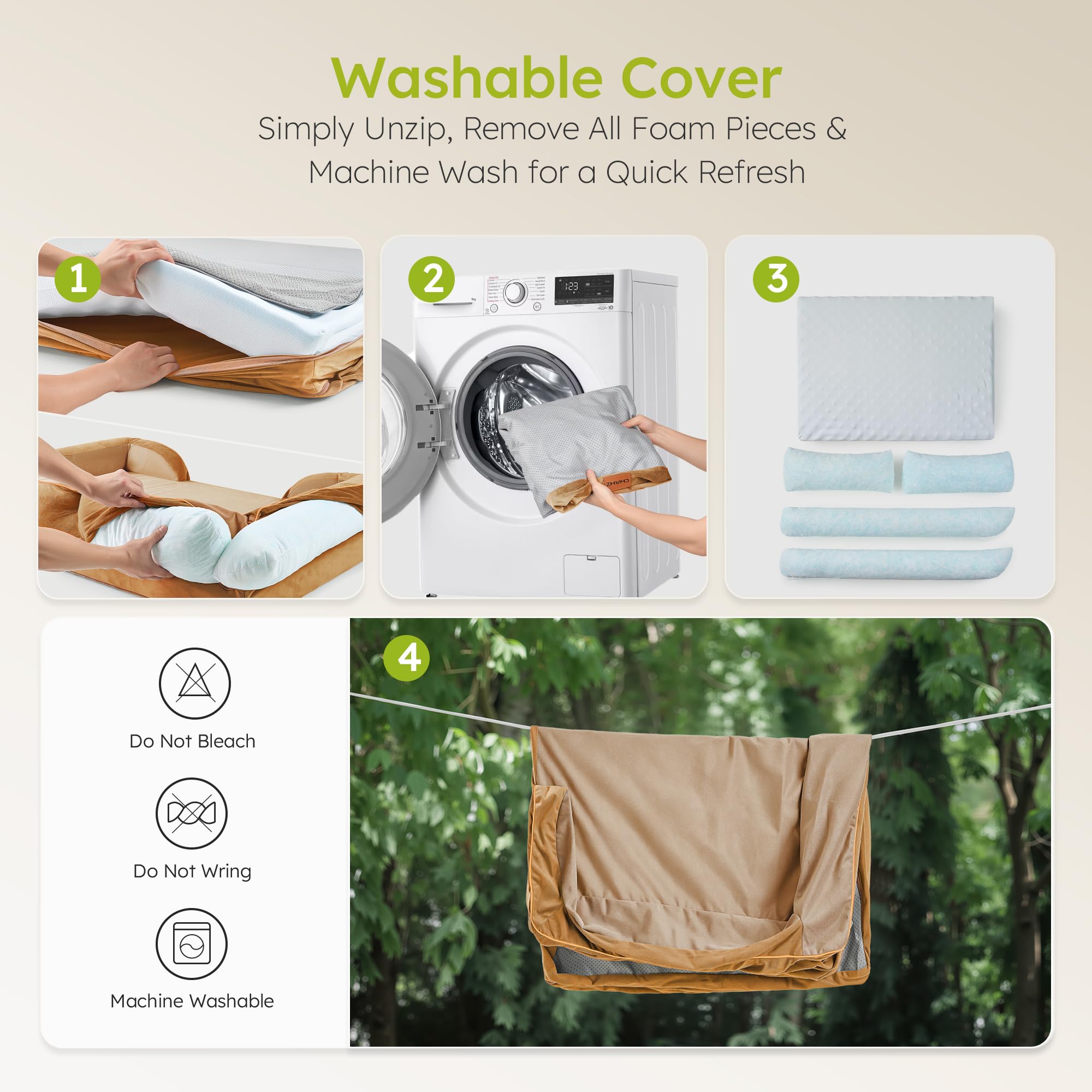 CWAWZ XXL lit-chien-certifie-materiaux: matériaux sûrs et certifiés pour le confort.