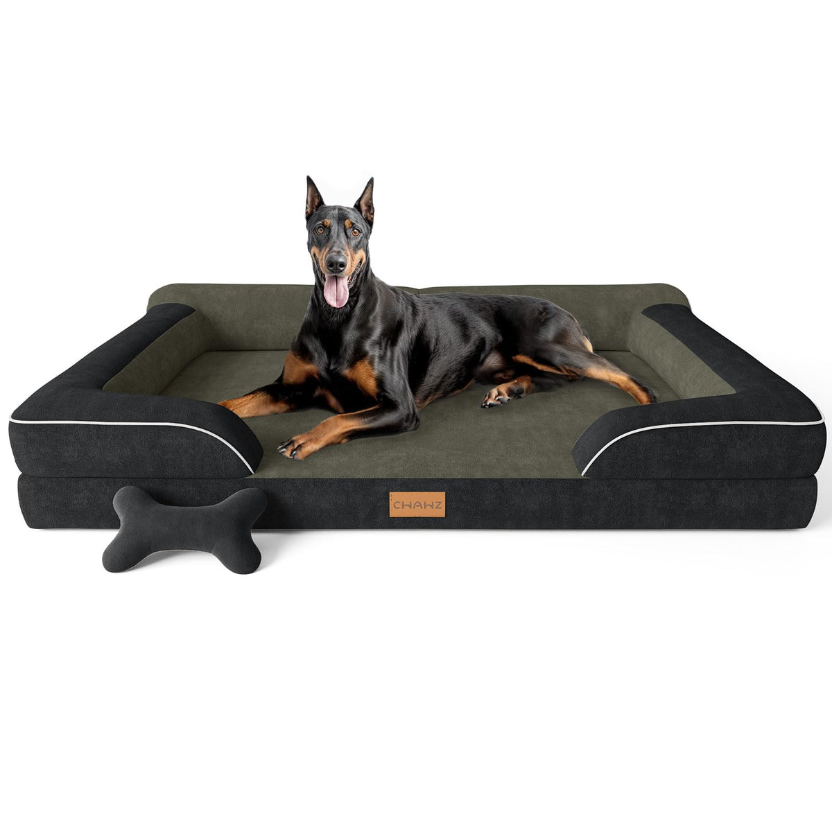 CWAWZ XXL lit chien orthopedique mousse pour soutien articulations et repos confortable.