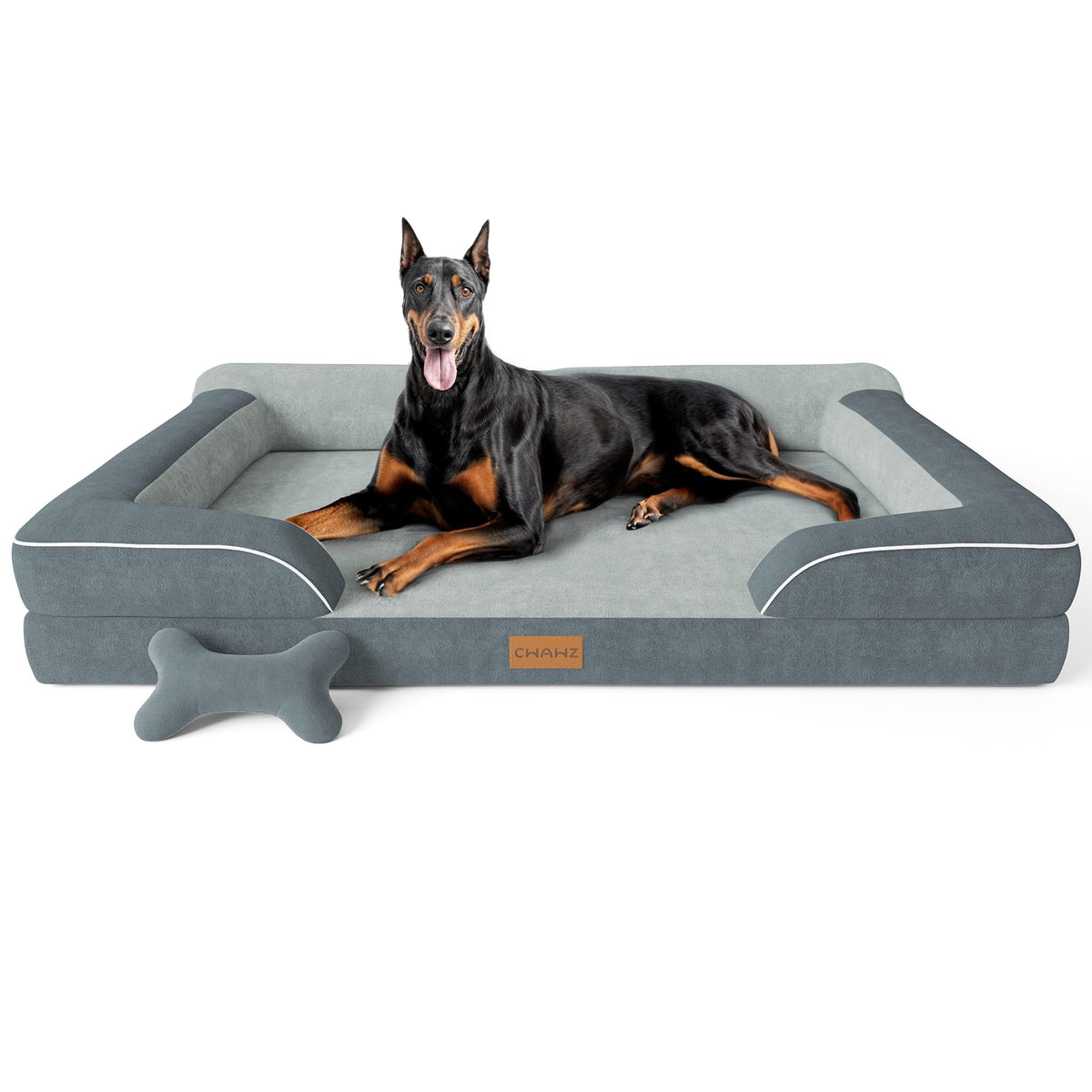 CWAWZ XXL lit-chien-orthopedique: soutien articulations pour repos optimal.
