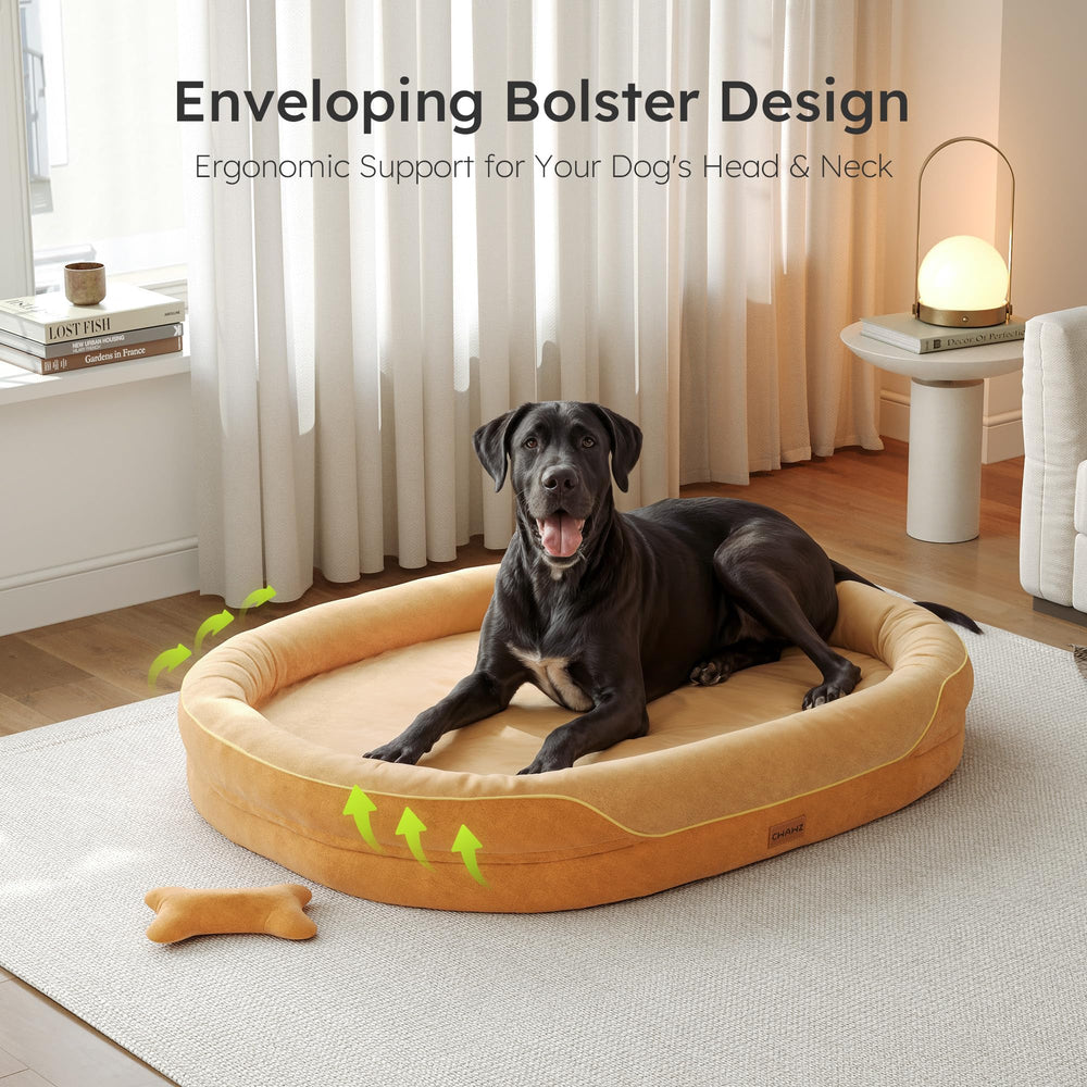 CWAWZ XXL avec mousse mémoire gel pour garder votre chien au frais et soutenu