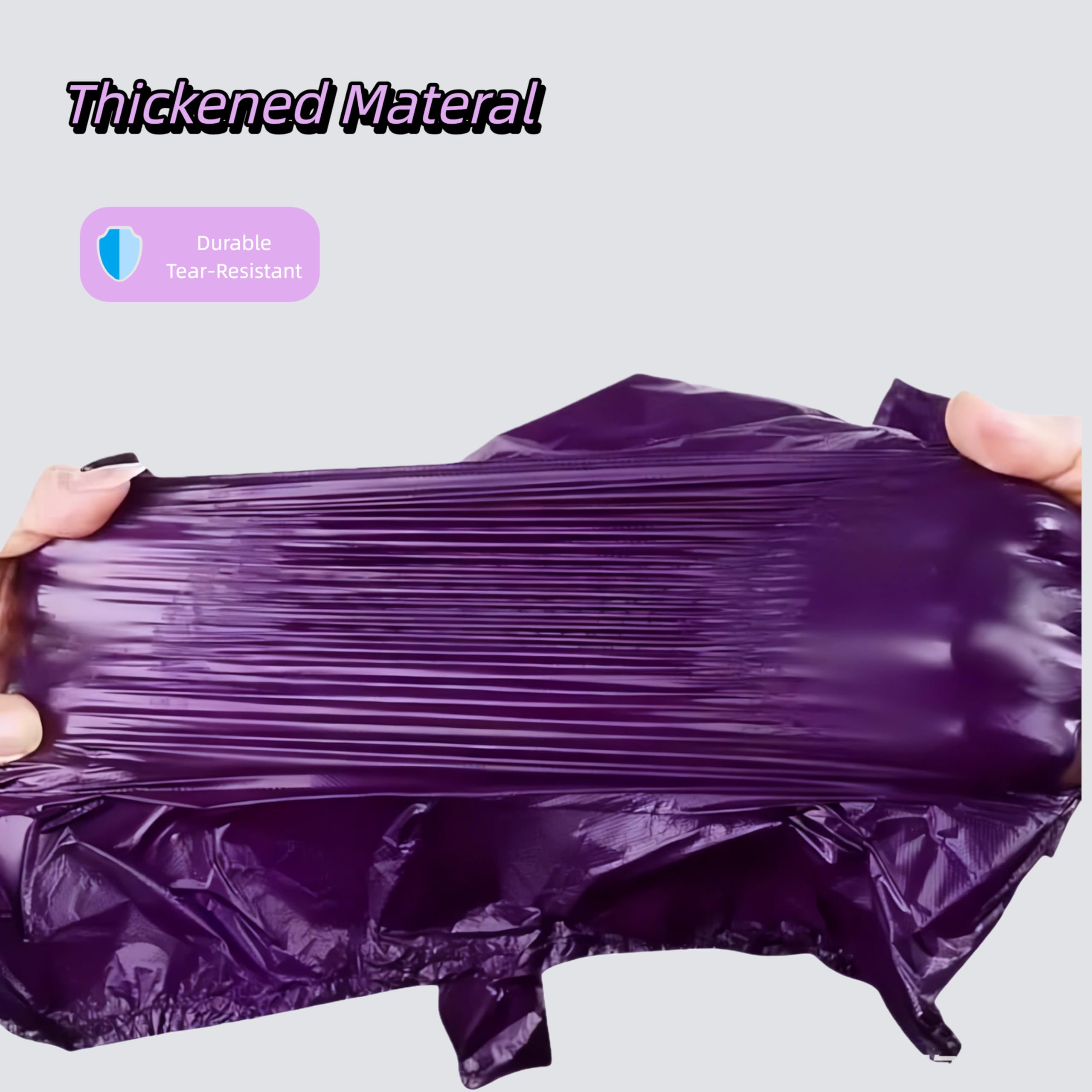 CWYZA sacs-poubelle violet opaques et anti-odeur pour déchets discrets.