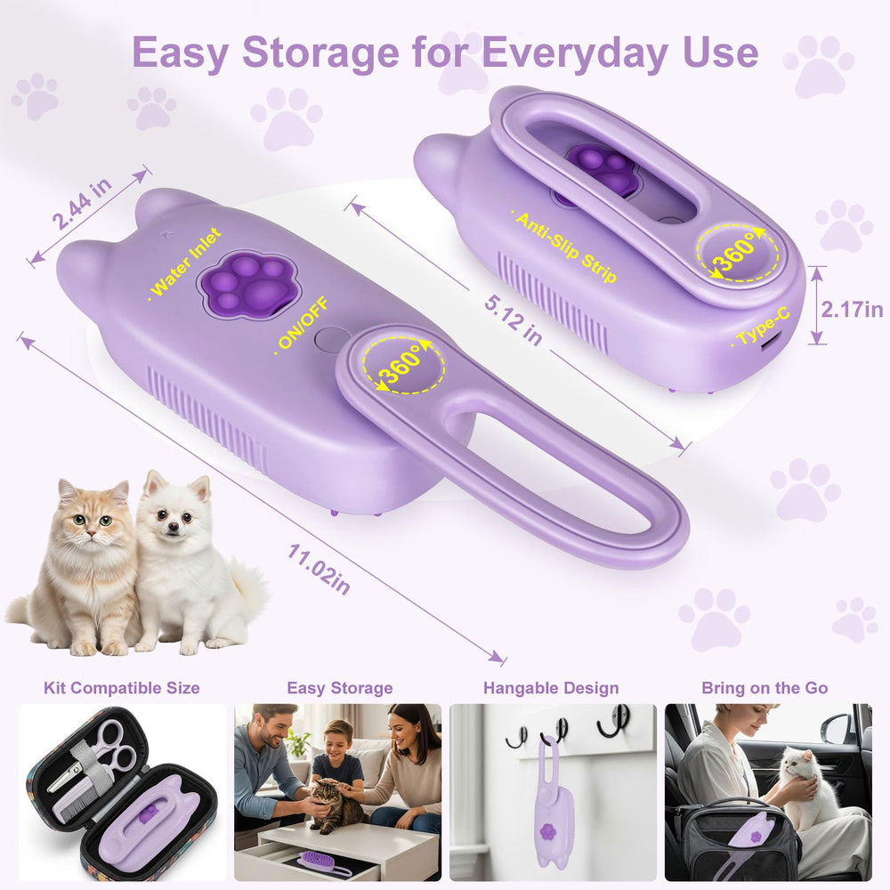 CXCHKK Brosse Vapeur Chat Bouteille Portable pour remplir facilement.