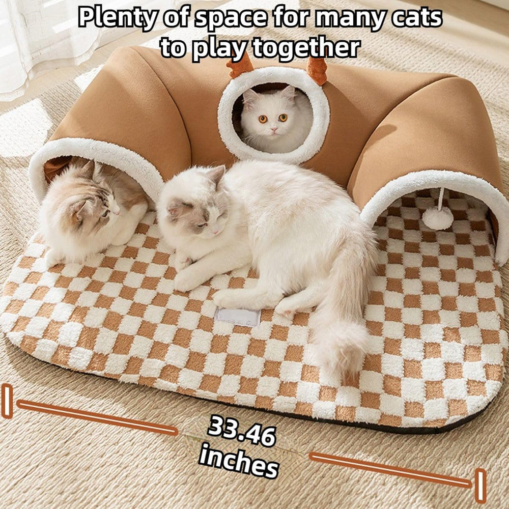 CXYYXF packaging-nid-chat-ball-gris: emballage comprenant le nid et deux balles.