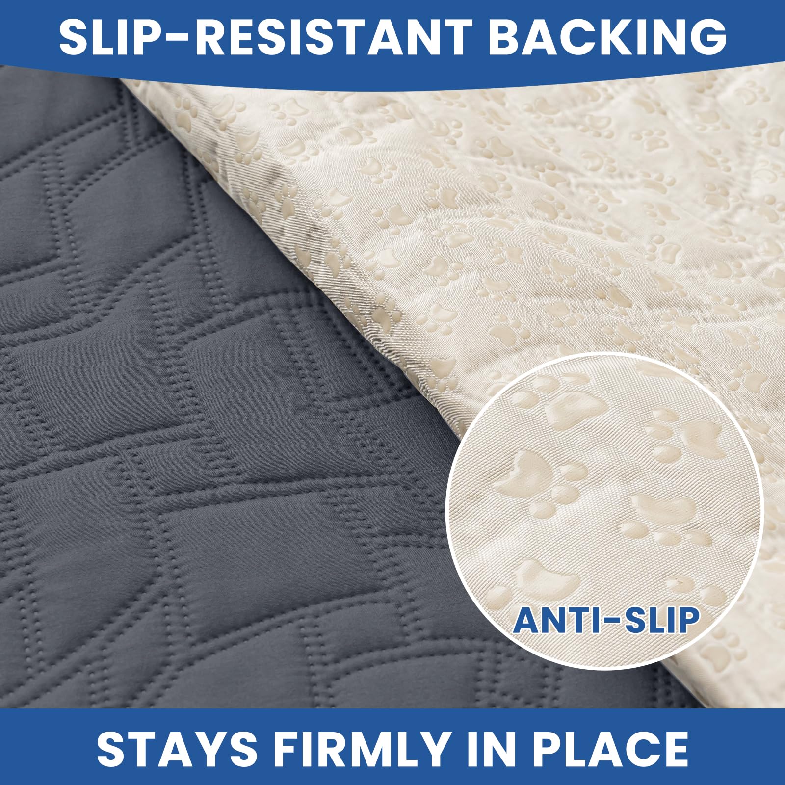 CYCMACO Doublure quiltée résistante protège fauteuils et lits durablement.