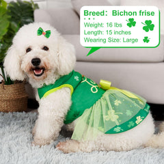 Jupe tulle Saint-Patrick, légère et prête pour les photos.