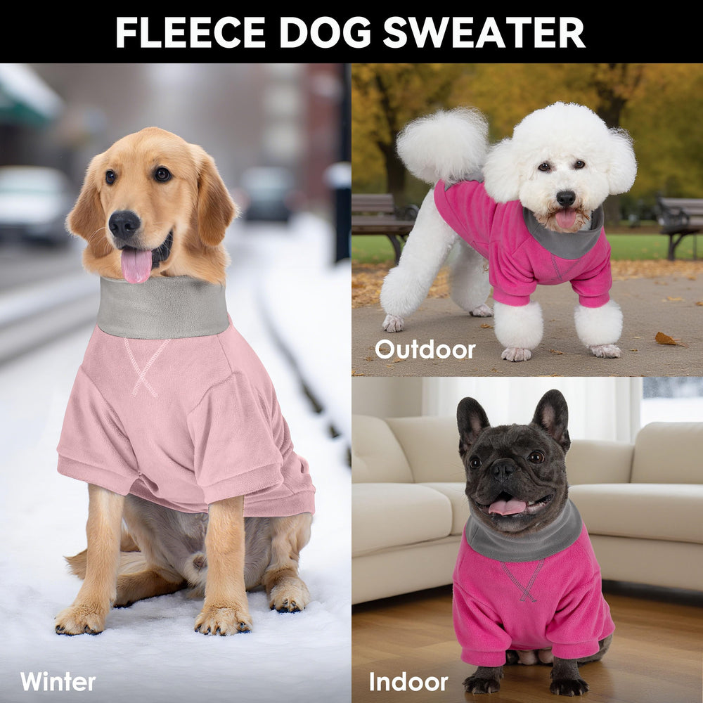 Vue montre la flexibilité des manches du gilet polaire cyeollo pour chien.