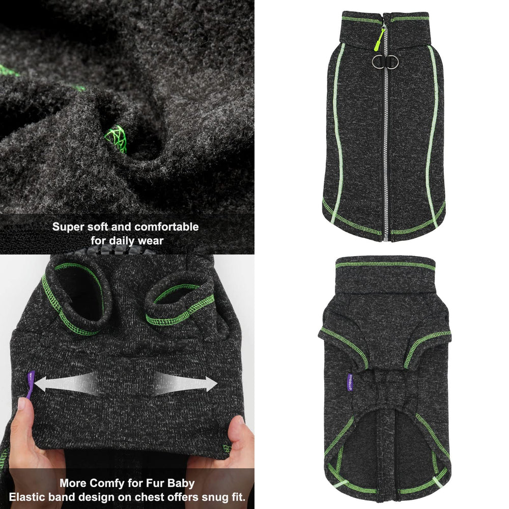 Manteau cyeollo chien intérieur fleece — doublure chaude et légère.
