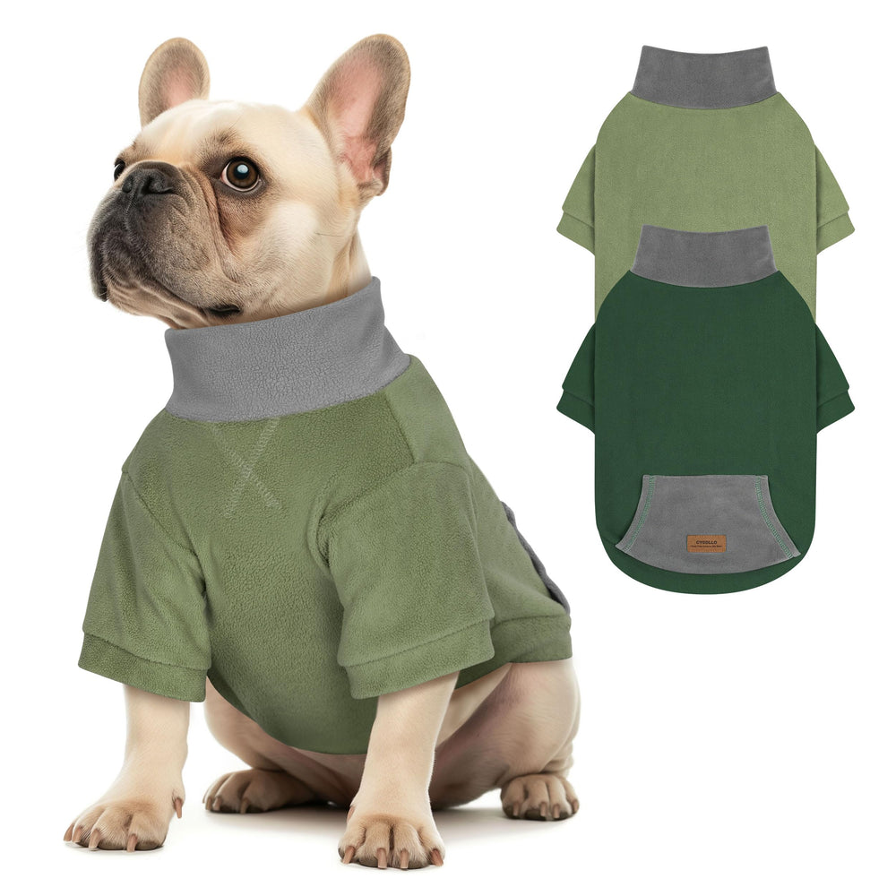 Pull polaire cyeollo vert, douceur chaude pour sorties hivernales.