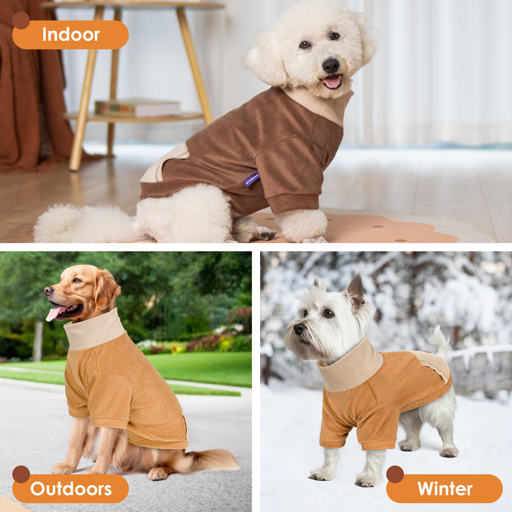Pull chien cyeollo 3xl kaki vue dos ajustement sûr.