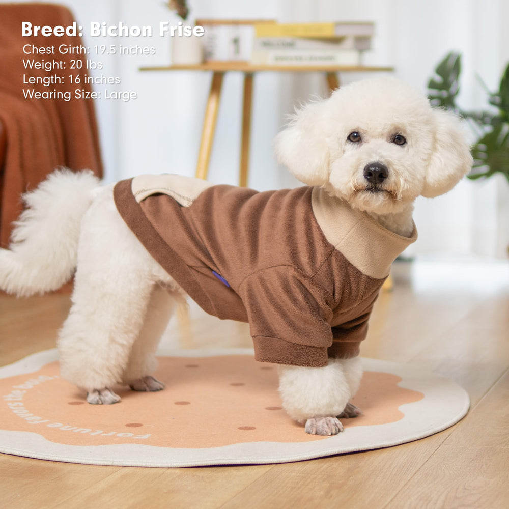 Emballage et étiquette du pull chien cyeollo 3xl marron.