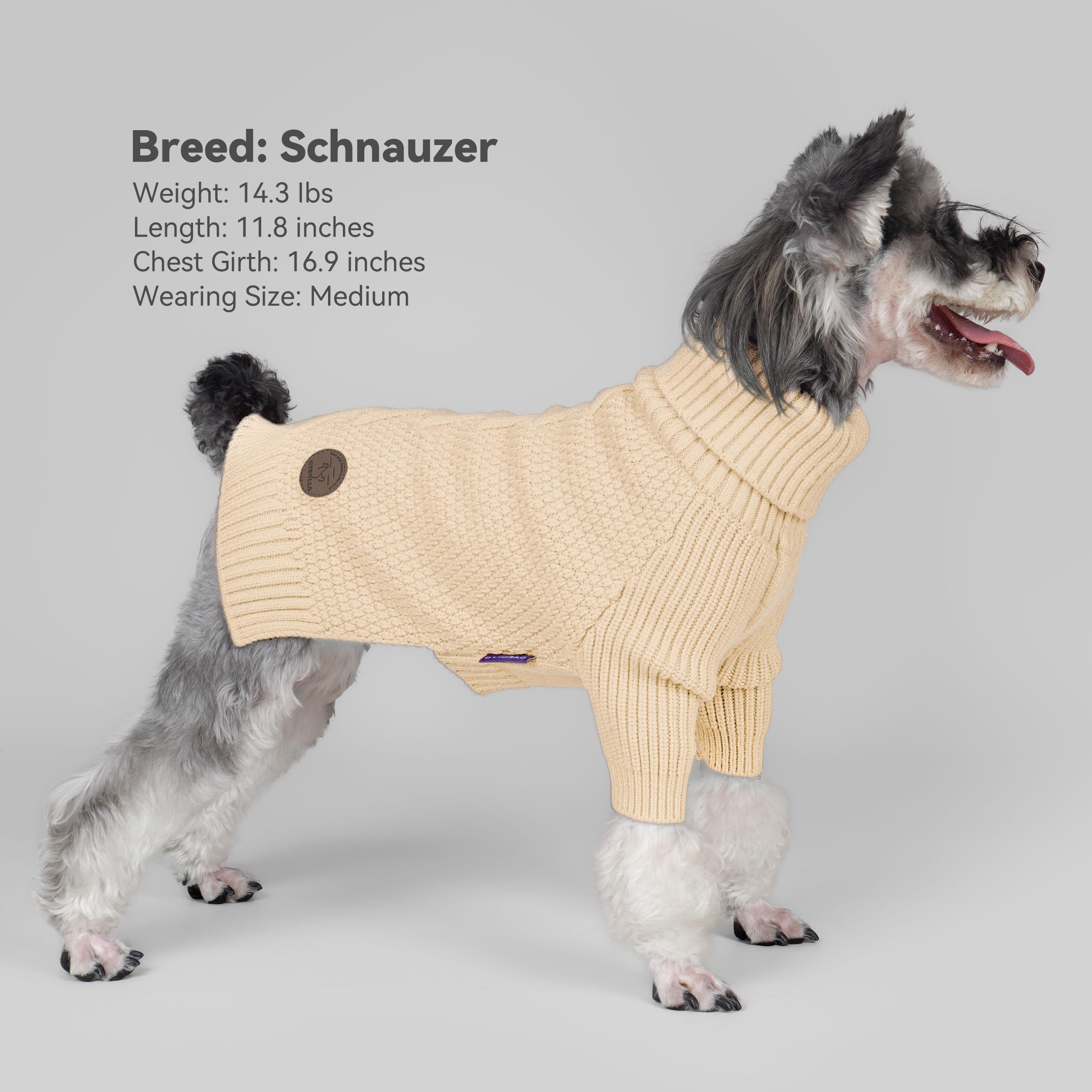Tricot extensible du pull cyeollo s'adaptant aux mouvements.